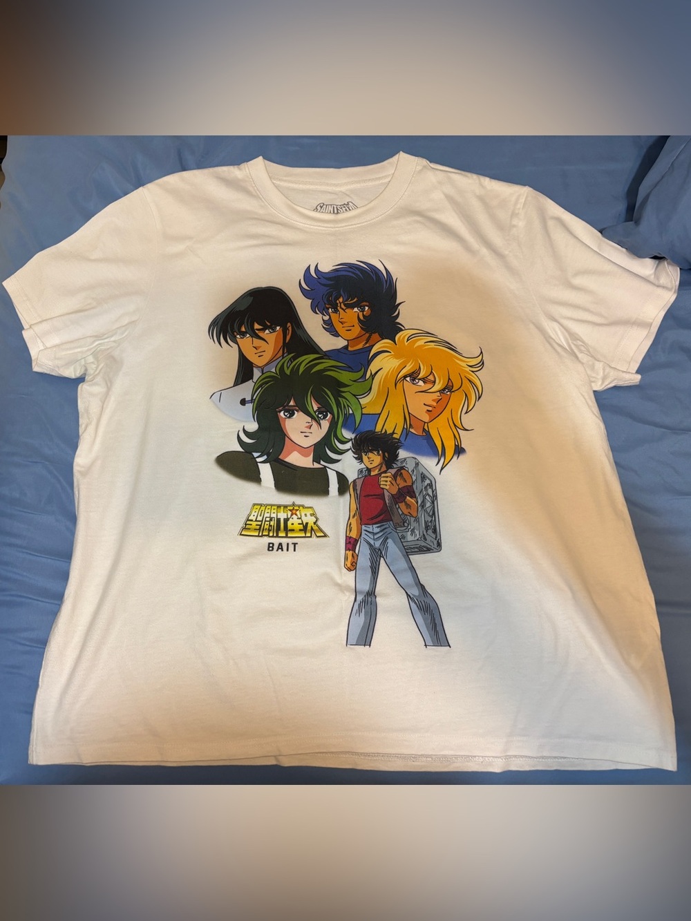 Bait x Saint Seiya Bronze Saints White Men’s XL Shirt